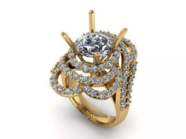 Ring T00403 3D print model_0