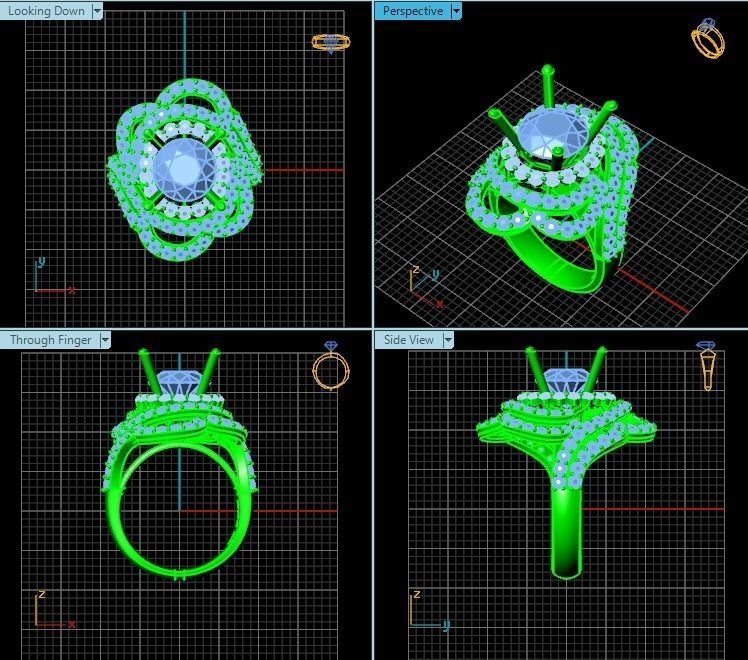 Ring T00403 3D print model_2