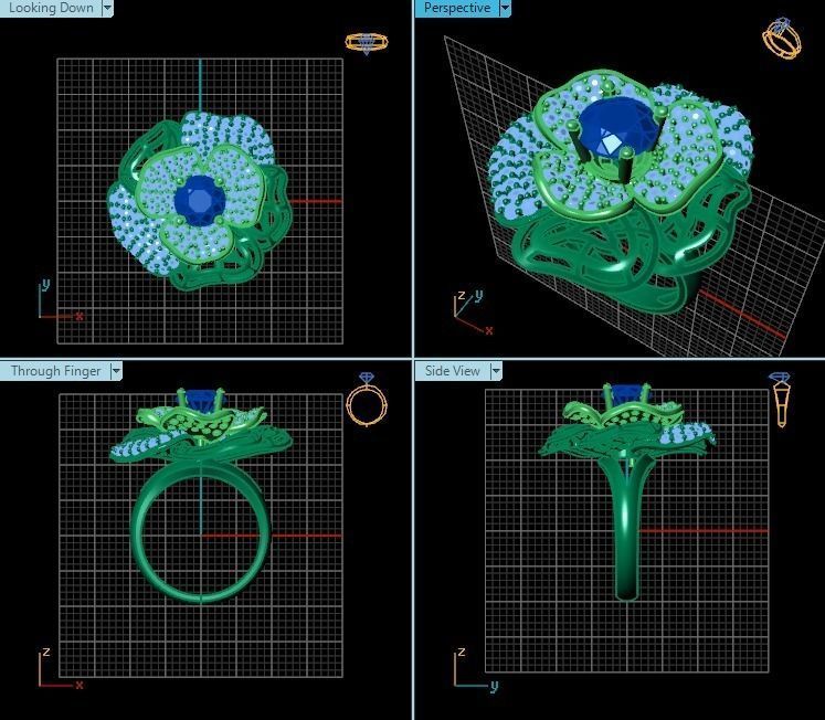 Ring T00405 3D print model_2