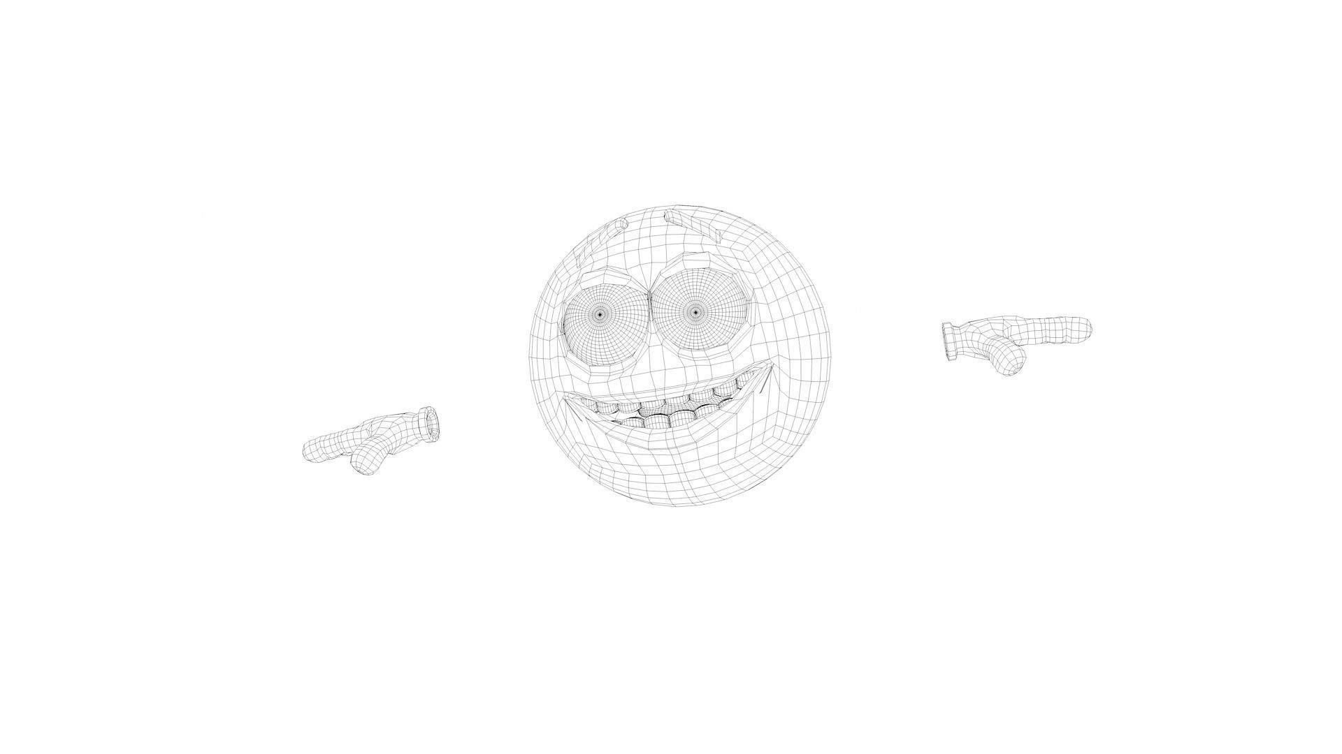 Emoji Rigged Character Low-poly 3D model_5