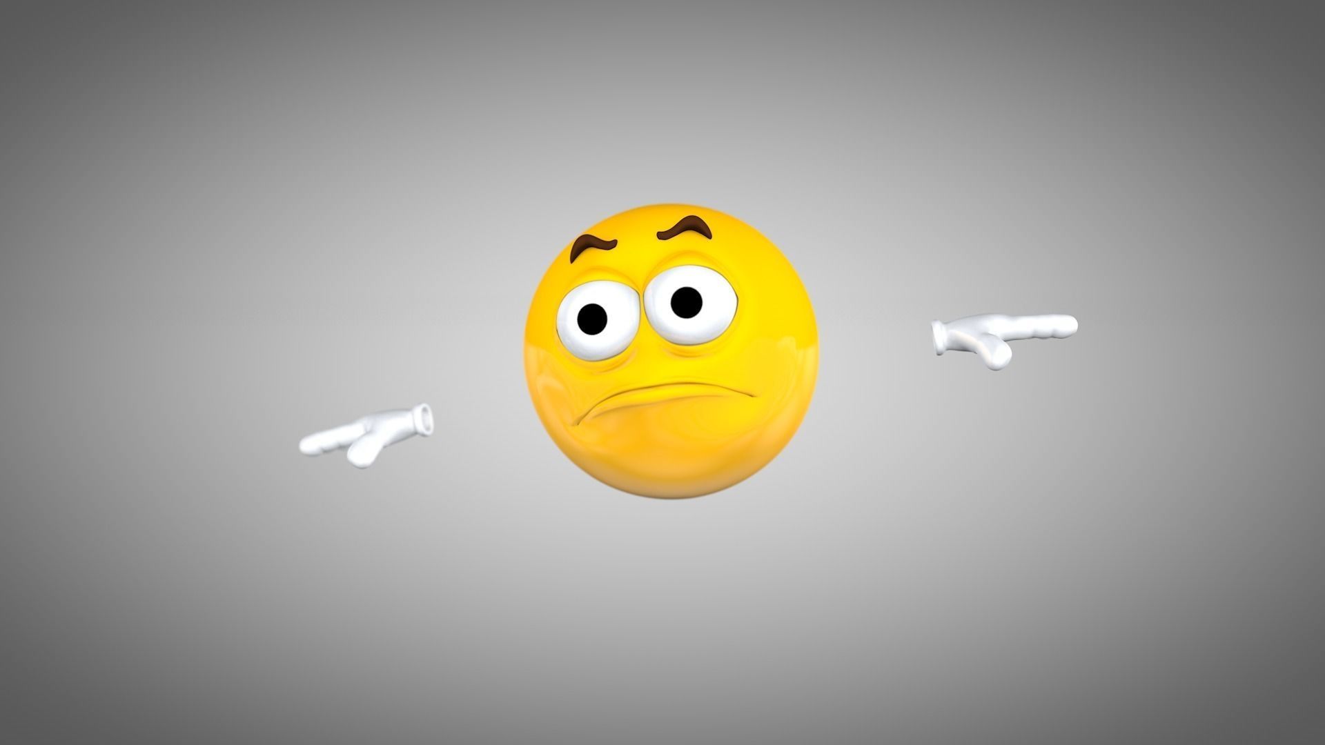 Emoji Rigged Character Low-poly 3D model_3