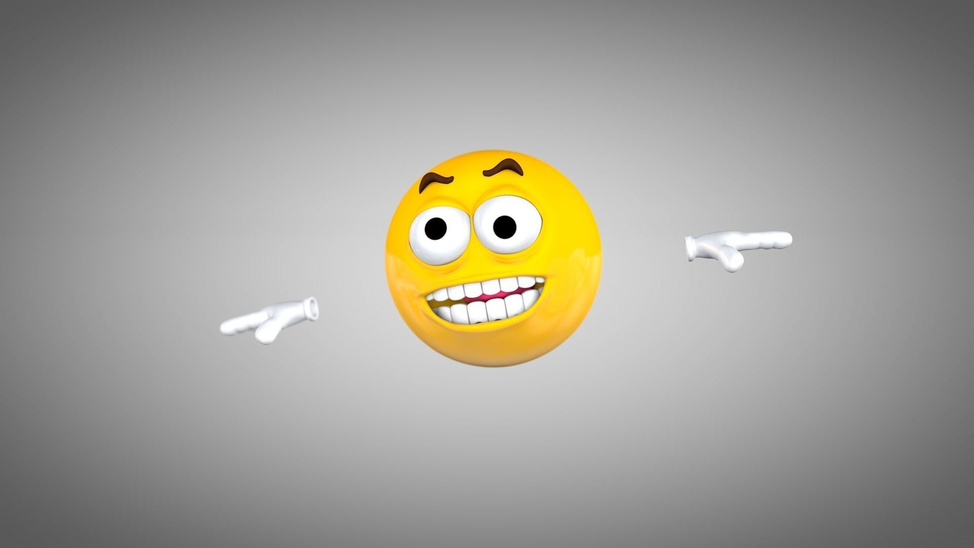 Emoji Rigged Character Low-poly 3D model_2