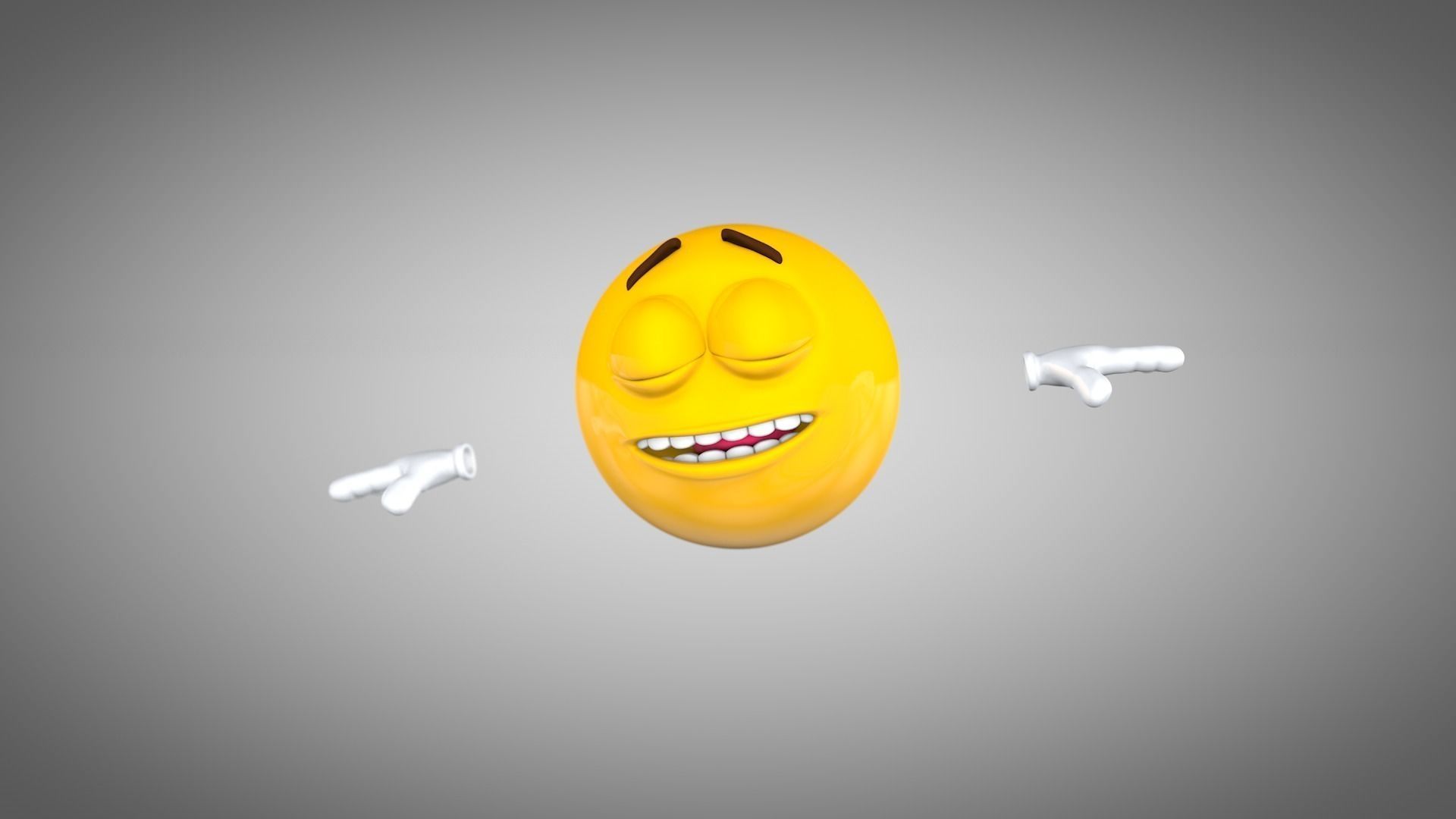 Emoji Rigged Character Low-poly 3D model_1