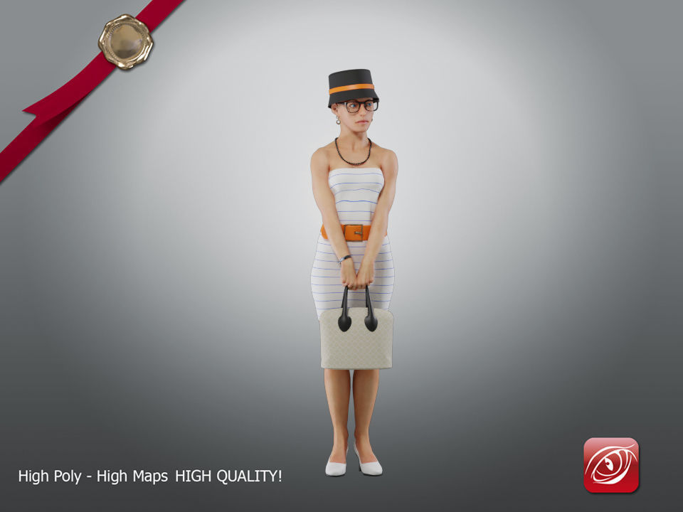 Casual Female A CC 21 30 007 3D model_4