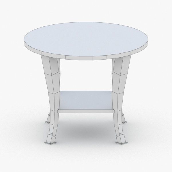 0376 - Coffee Table Low-poly 3D model_2