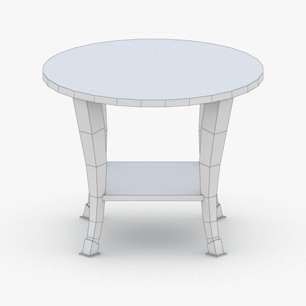 0376 - Coffee Table Low-poly 3D model_3