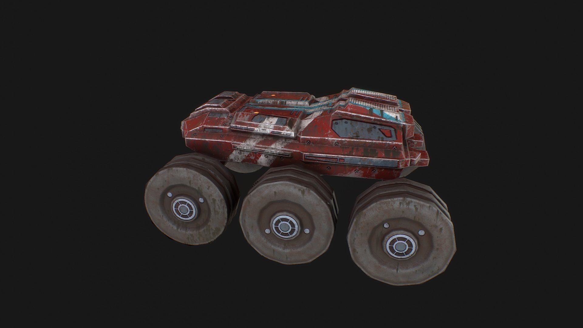 3D model Low poly sci fi rover model VR / AR / low-poly | CGTrader