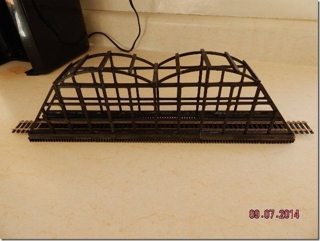 HO Train Bridge with Upper Supports 15 inch 3D model 3D printable ...