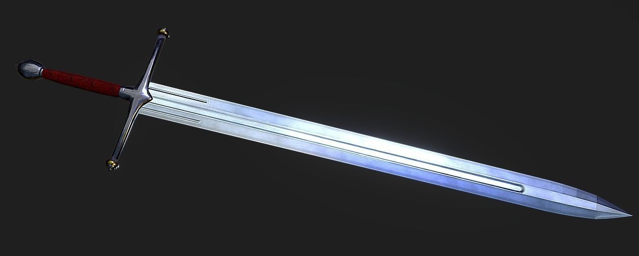 Game of thrones - Ned Stark sword Low-poly 3D model_1