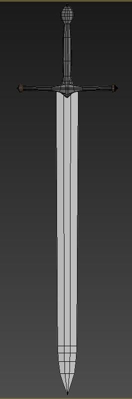 Game of thrones - Ned Stark sword Low-poly 3D model_3