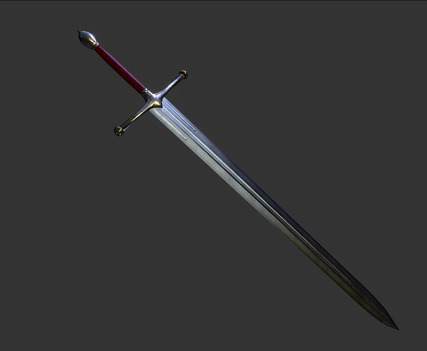 Game of thrones - Ned Stark sword Low-poly 3D model