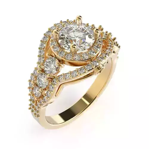 Ring 3D print model many sizes