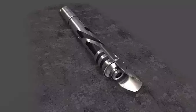 Lightsaber Hilt Low-poly 3D model