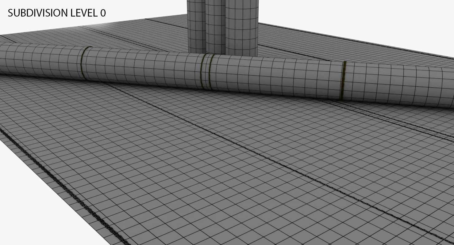 Bamboo Mat tatami 3D model_7
