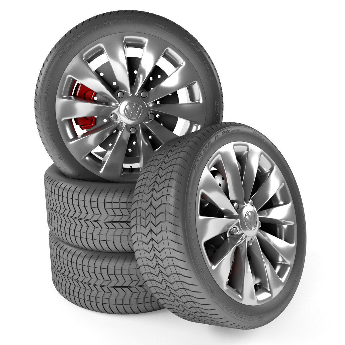 Volkswagen Scirocco Wheel 3D model_1