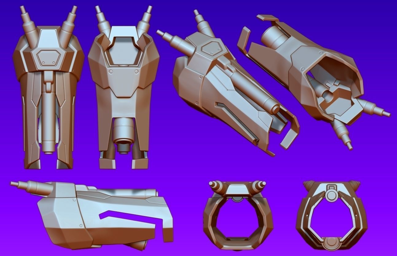 Widowmaker Talon bracelet Overwatch 3D print model_2