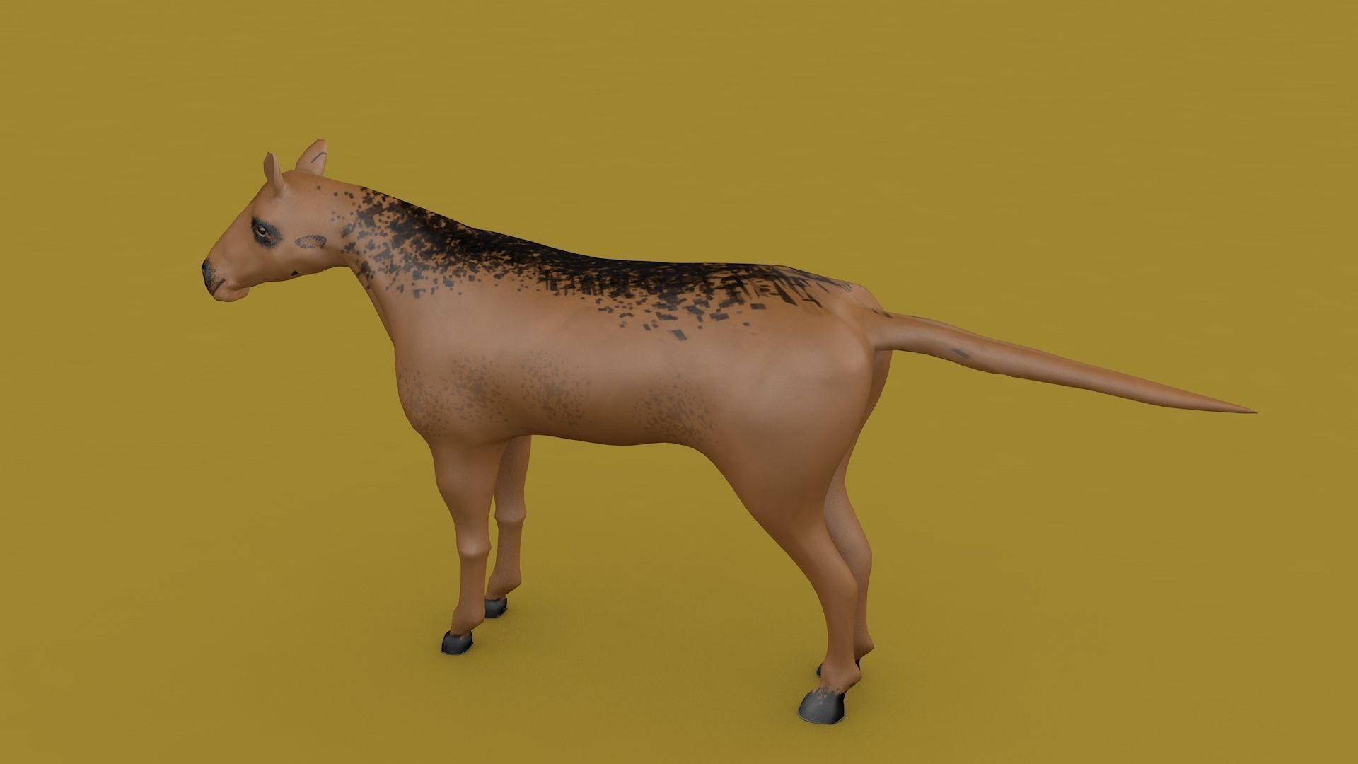 Free Horse Model  Free 3D model_4