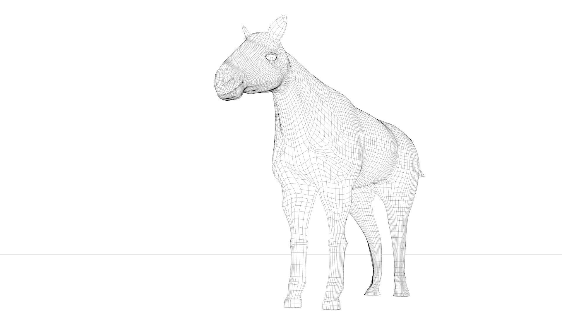 Free Horse Model  Free 3D model_11