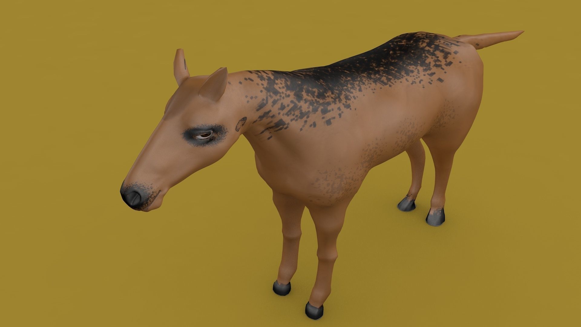 Free Horse Model  Free 3D model_10