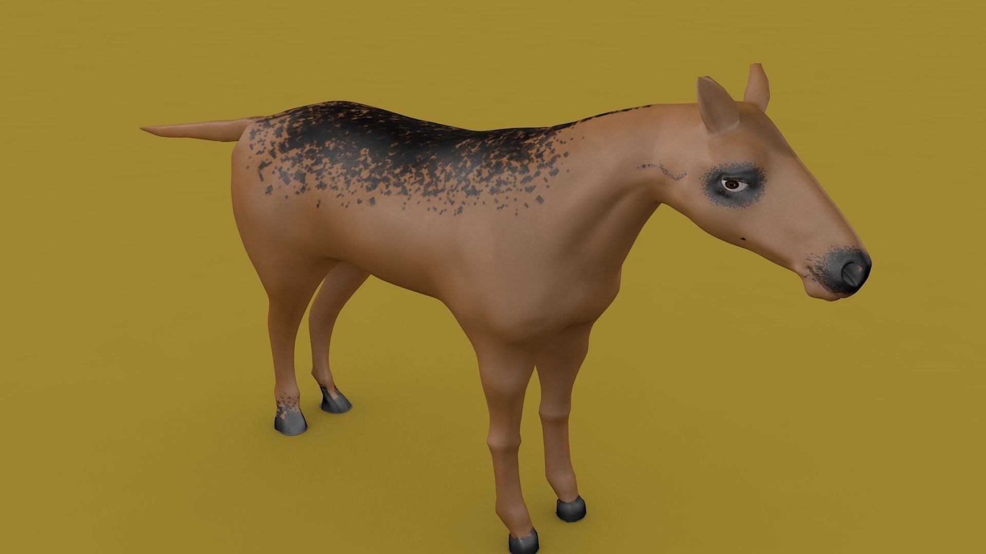 Free Horse Model  Free 3D model_6