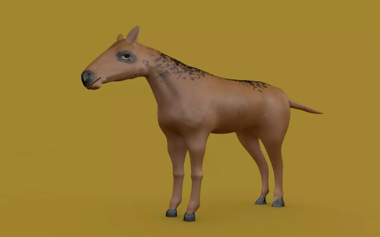 Free Horse Model  Free 3D model_0
