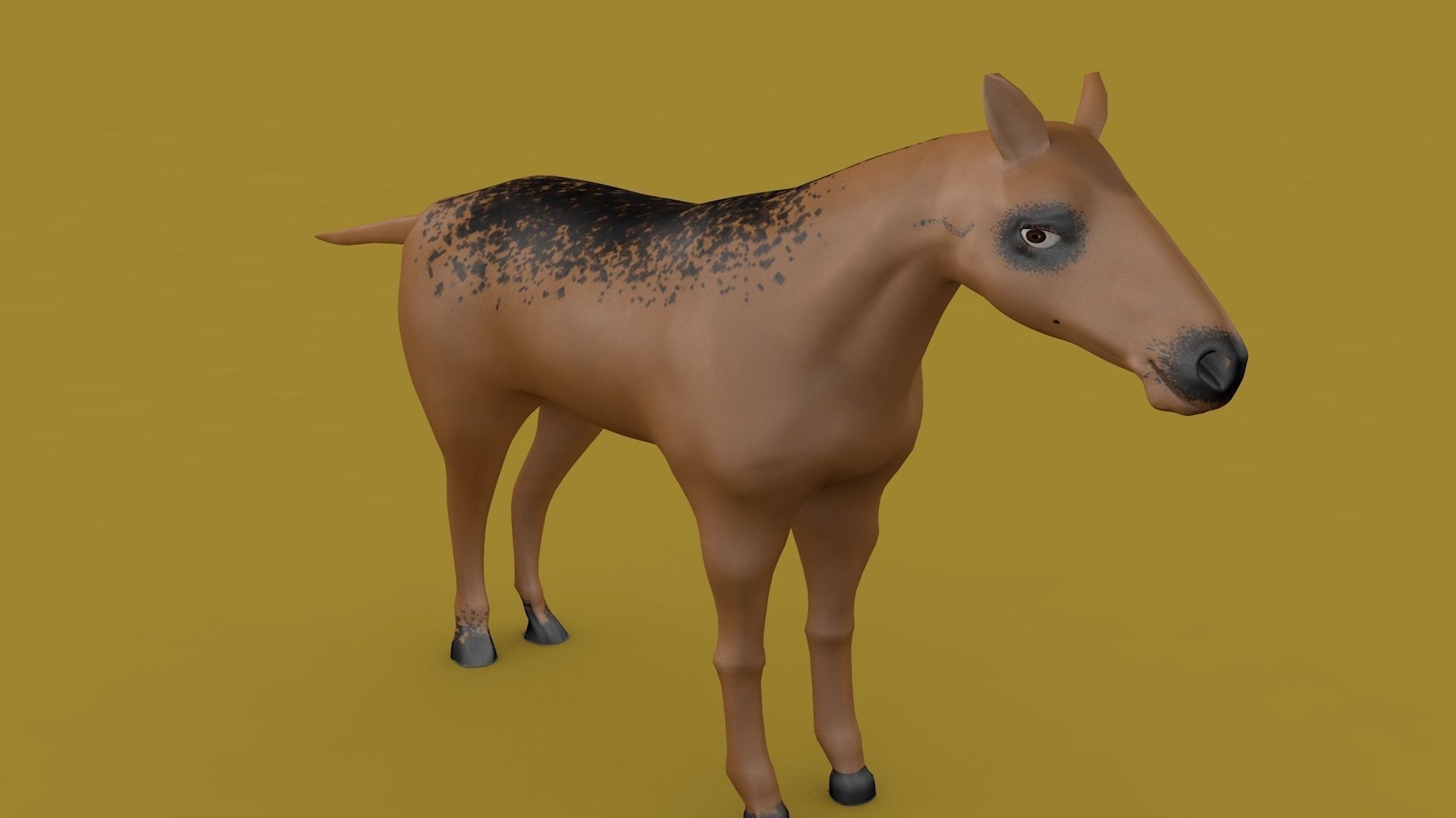 Free Horse Model  Free 3D model_2