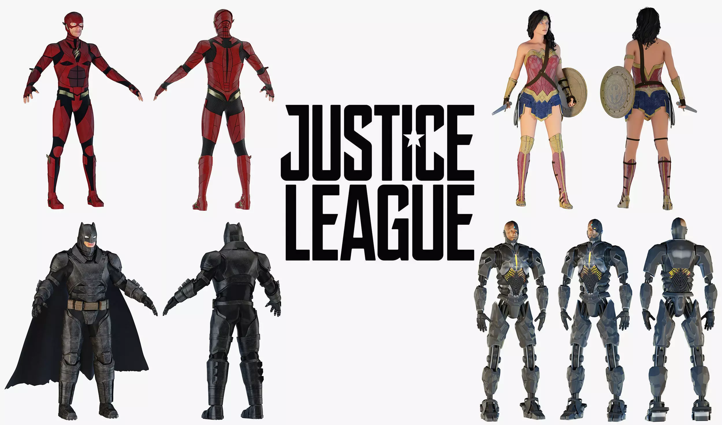Justice League 3D model_0