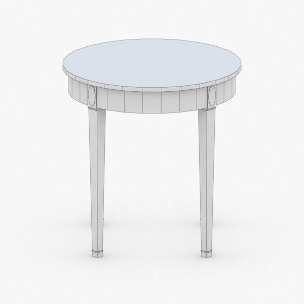 0387 - Coffee Table Low-poly 3D model_1