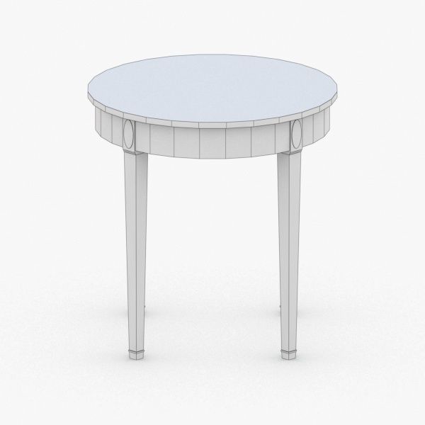 0387 - Coffee Table Low-poly 3D model_4