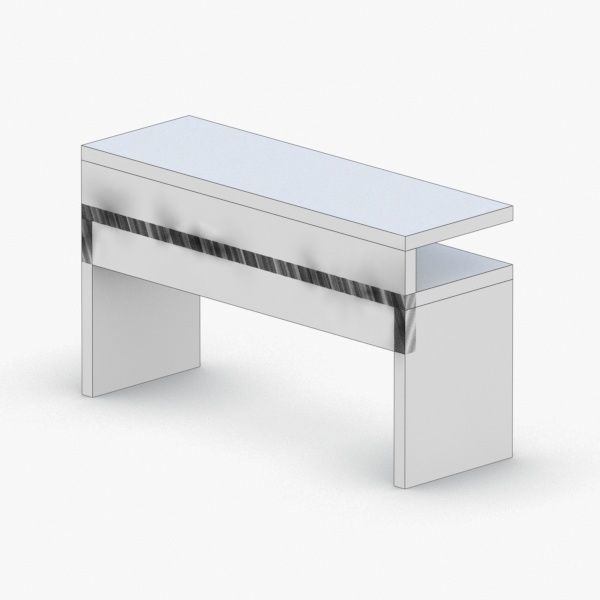 0395 - Coffee Table Low-poly 3D model_3