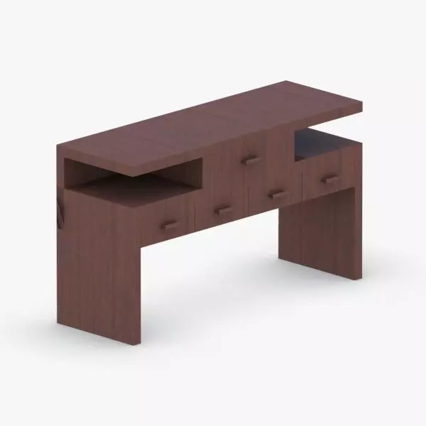 0395 - Coffee Table Low-poly 3D model_0