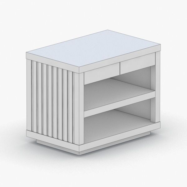 0397 - Coffee Table Low-poly 3D model_1
