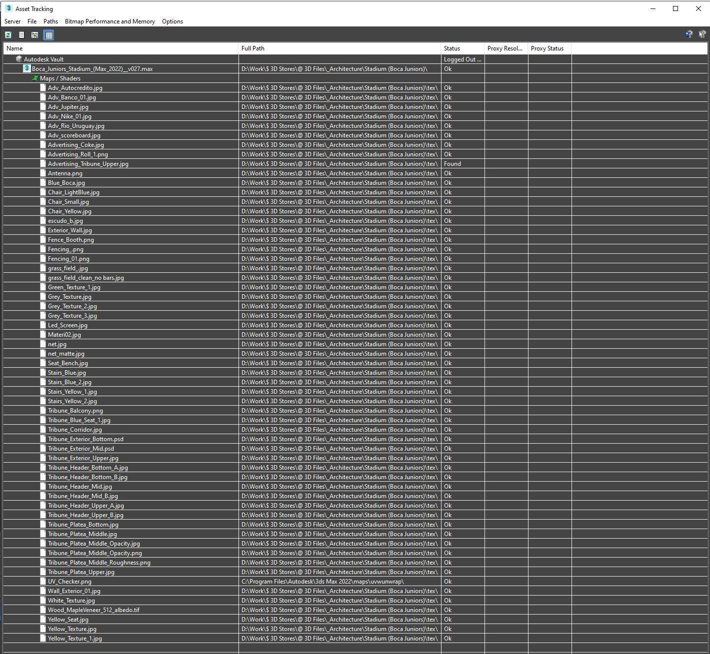 Low-poly Boca Juniors Stadium  Low-poly 3D model_12