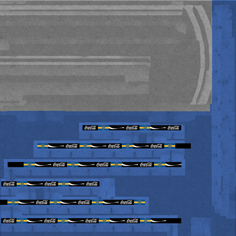 Low-poly Boca Juniors Stadium  Low-poly 3D model_13