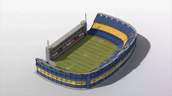 Low-poly Boca Juniors Stadium  Low-poly 3D model
