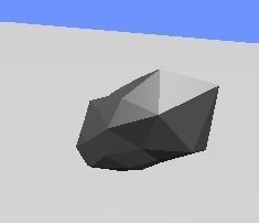 low poly forest christmas tree in snow 3D print model_5