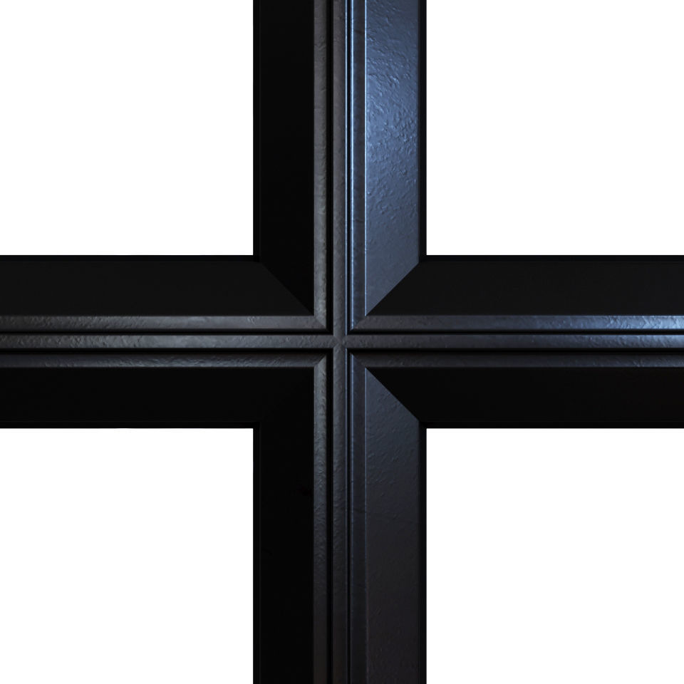 Steel windows 3D model_8