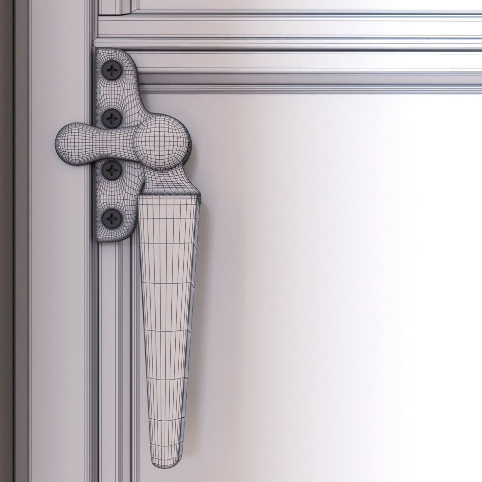 Steel windows 3D model_11