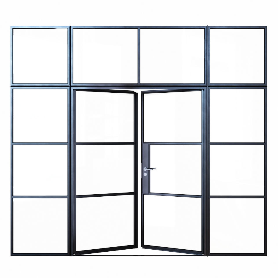 Steel doors 3D model_4