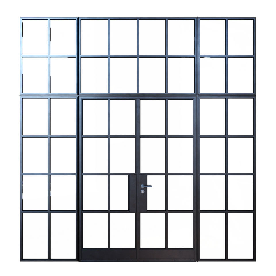 Steel doors 3D model_2