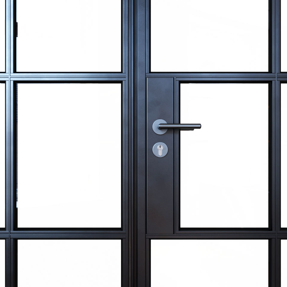 Steel doors 3D model_8