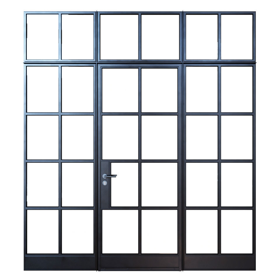 Steel doors 3D model_3