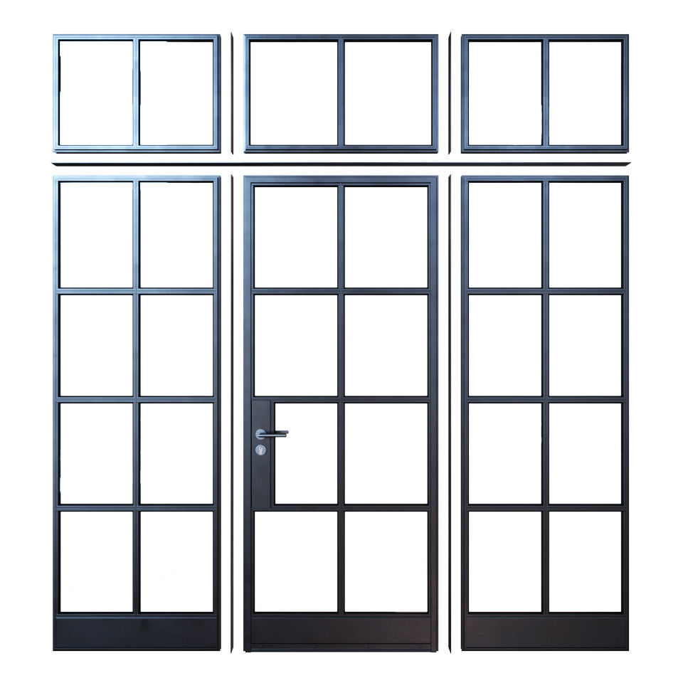 Steel doors 3D model_11