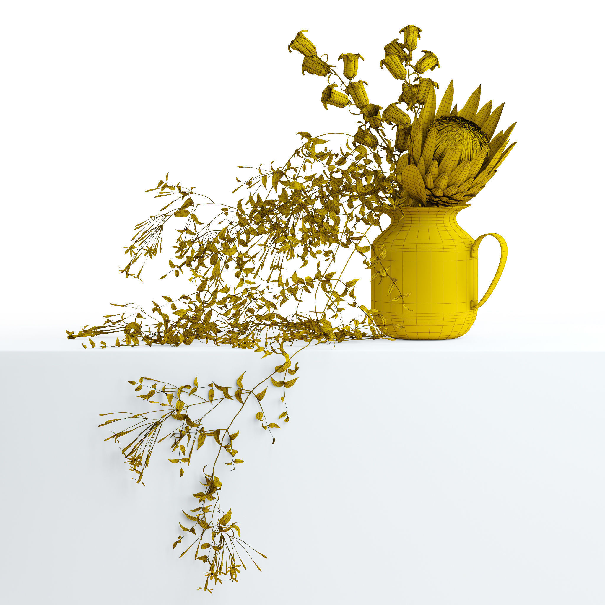 Scandinavian bouquets collection 3D model_3