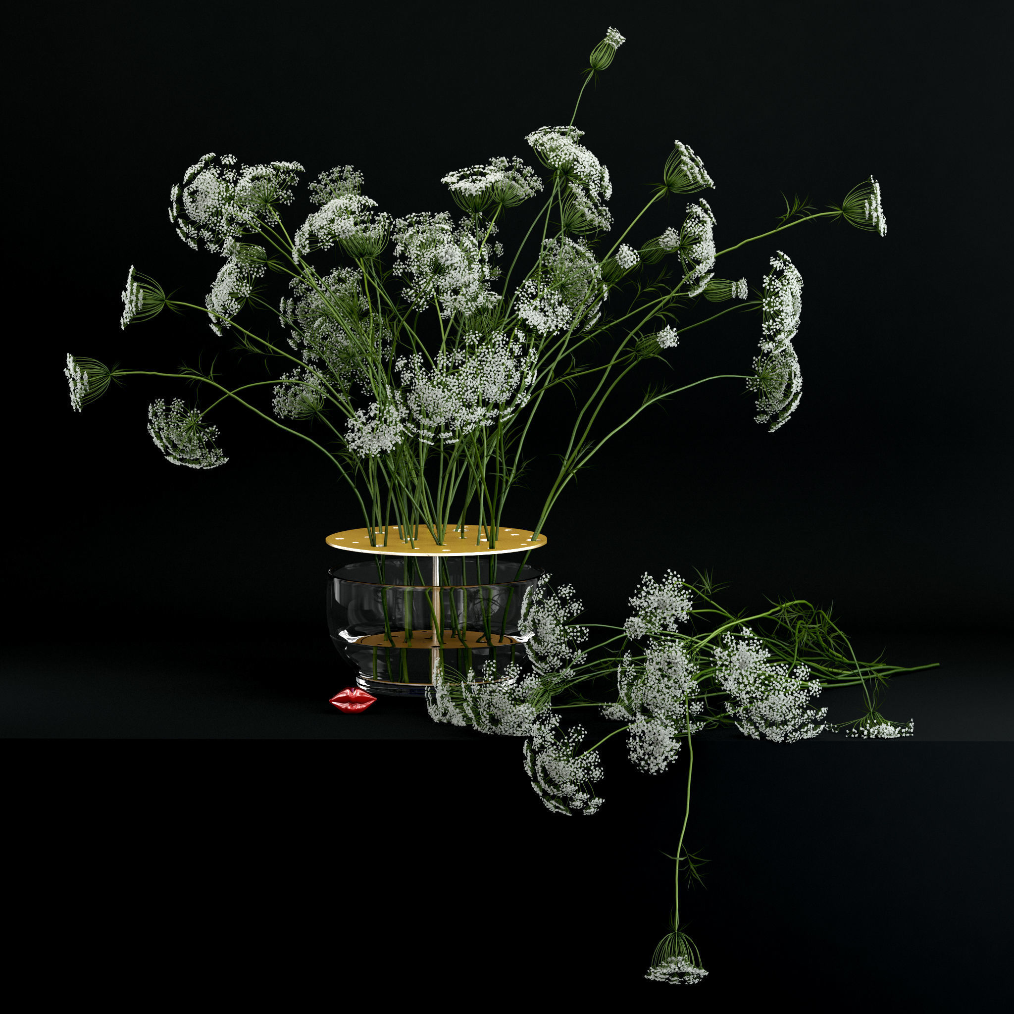 Scandinavian bouquets collection 3D model_7