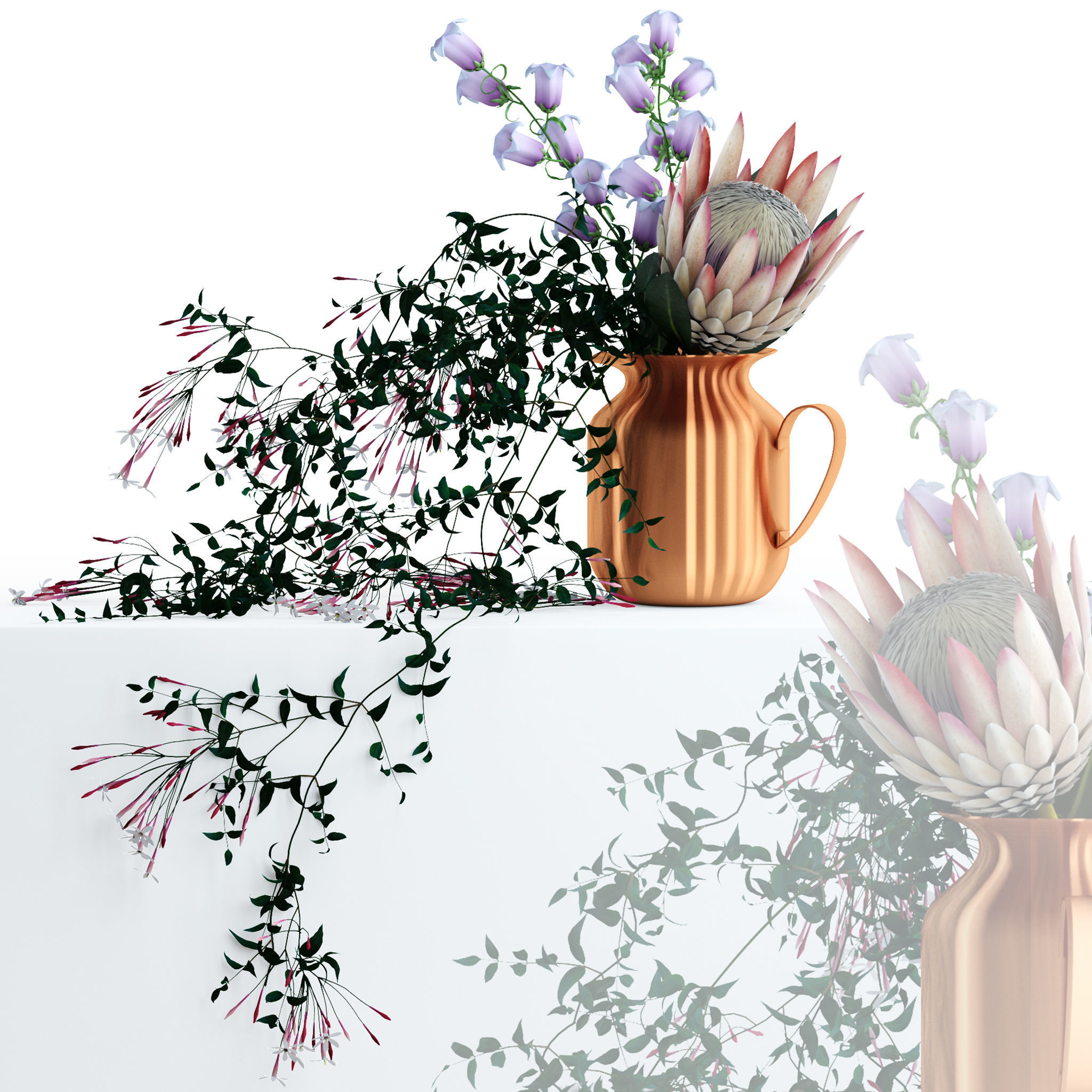 Scandinavian bouquets collection 3D model_1