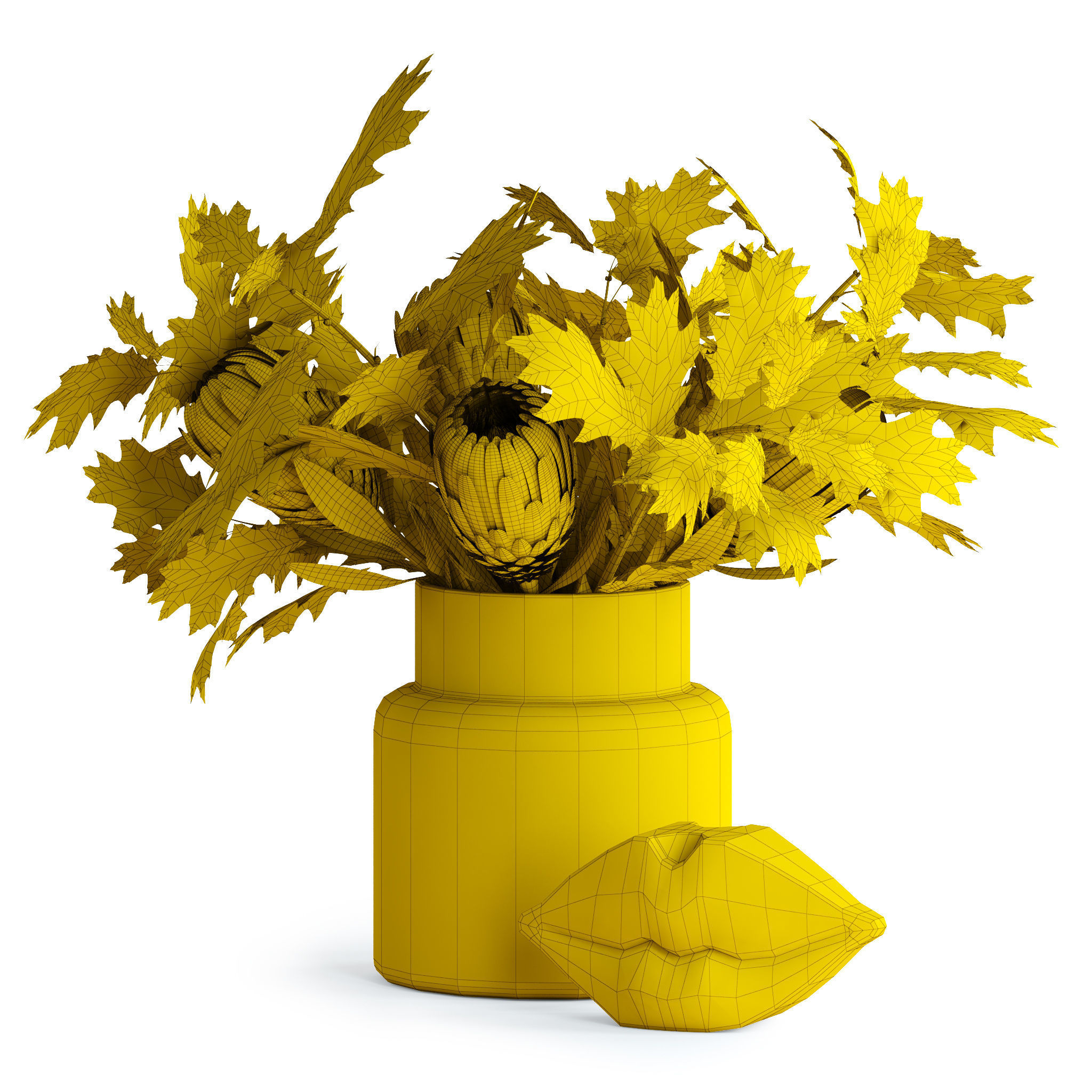 Scandinavian bouquets collection 3D model_21