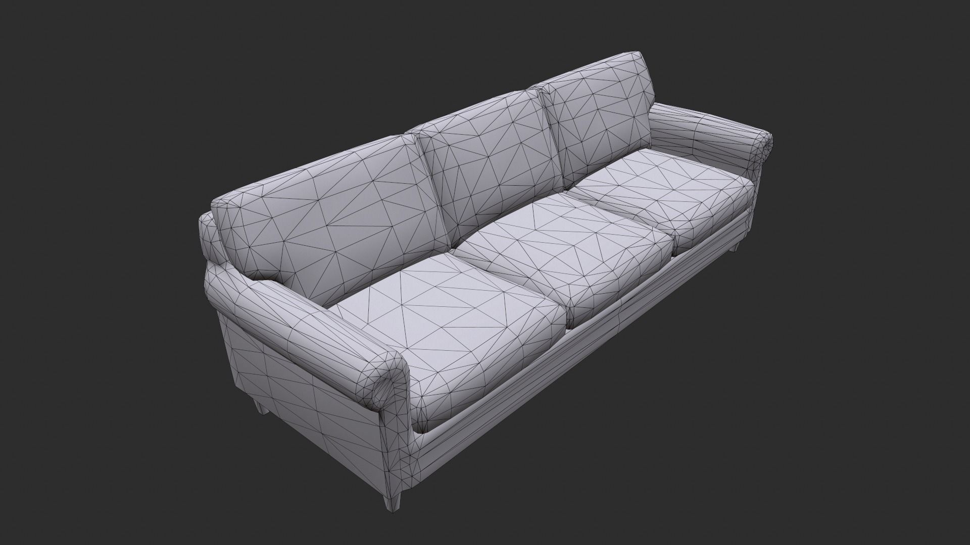 Leather Sofas and Armchair PBR Game Ready Low-poly 3D model_17