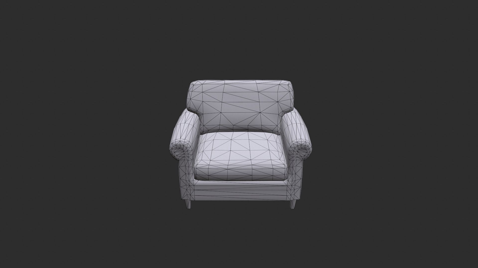 Leather Sofas and Armchair PBR Game Ready Low-poly 3D model_22