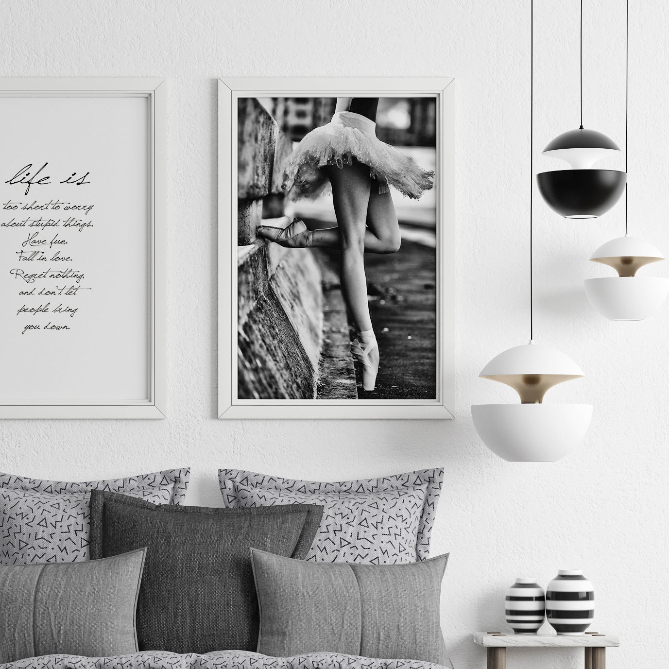 Bedroom set 3 decor 3D model_2